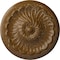 Ekena Millwork Flower Spiral Ceiling Medallion (Fits Canopies up to 2"), 12 1/4"OD x 2 1/4"P, Smokey Topaz Crackle CM12FLSTC - alternate 1